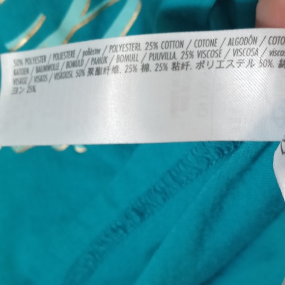 Turquoise Aladdin tank top - Picture 3 of 4